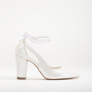 Camila - Ivory Wedding Shoes with Pearls