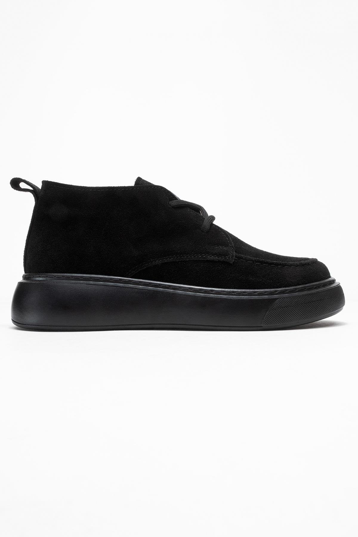Lilya - Black Genuine Leather Chukka Boot (Women)