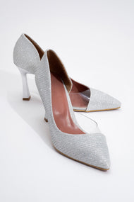 Ursula - Silver Metallic Heeled Shoe (Women)