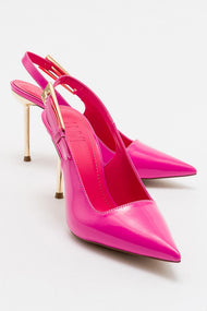 Labin - Fuchsia Patent Buckled High Heel Shoe (Women)