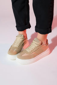 Jose - Beige Denim Sport Sneaker (Women)