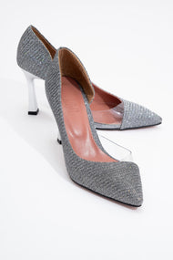 Ursula - Platinum Metallic Heeled Shoe (Women)