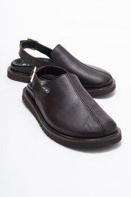 Laby - Brown Genuine Leather Sandal (Women)