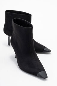 Rassel - Black Stiletto Heel Ankle Boot (Women)