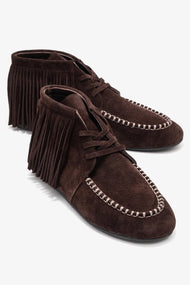 Raux - Brown Genuine Leather Ankle Boot (Women)