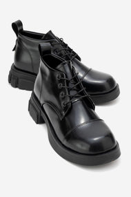 Lagom - Black Ankle Boot (Women)
