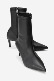 Rossano - Black Stretch Stiletto Heel Boot (Women)