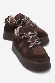 Riven - Brown Genuine Leather Platform Sneaker (Women)