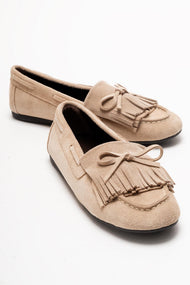 AXELI - Beige Genuine Leather Loafer (Women)