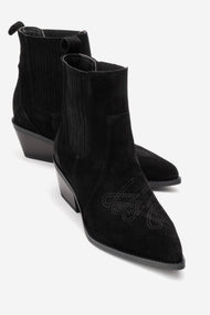 Julieta - Black Genuine Leather Western Boot (Women)