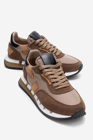 VIAN - Beige Brown Genuine Leather Sneaker (Women)