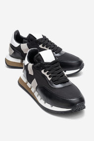 VIAN - Black Genuine Leather Sneaker (Women)