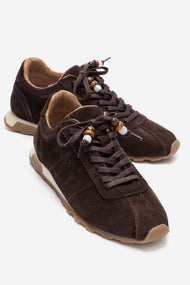 BREA - Brown Genuine Suede Leather Sneaker (Women)