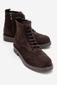 NELVY - Cognac Genuine Leather Boot (Women)