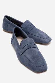 Morne - Navy Genuine Leather Loafer (Women)