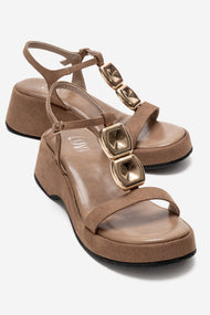 MATT - Beige Platform Sandal (Women)