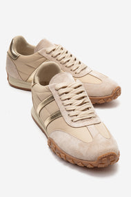FLUX - Beige Suede Sneaker (Women)