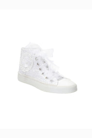 Mariselle Pearl Lace Bridal High-top Sneaker