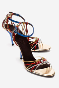 ARONA - Gold Multi Stiletto Heel Shoe (Women)
