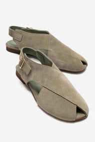 Monaro - Green Genuine Leather Sandal (Women)