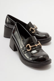 Sono - Black Patent Heeled Shoe (Women)