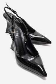 Felon - Black Wedge Heel Slingback (Women)