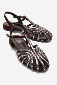 LAVINA - Brown Genuine Leather Sandal (Women)