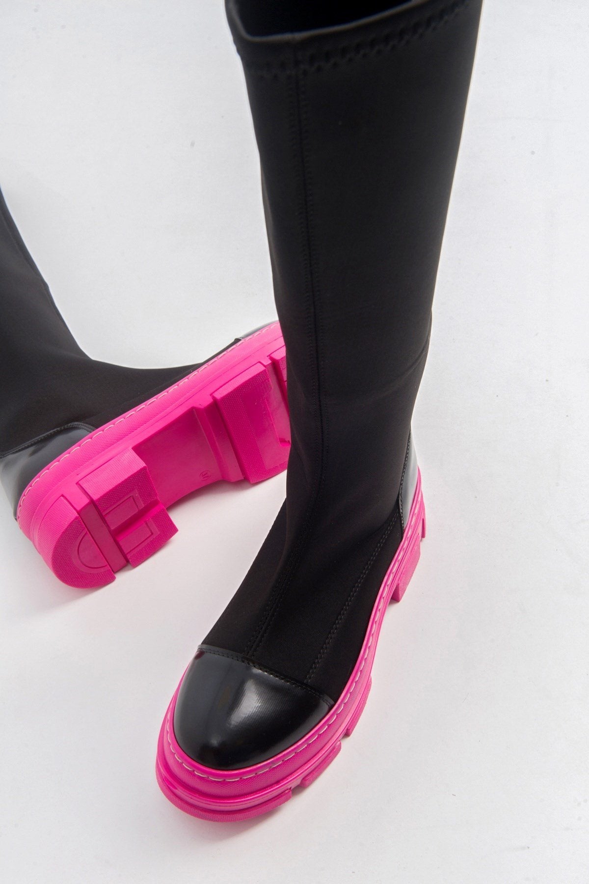 Bella Black & Fuchsia Scuba Boot (Women)