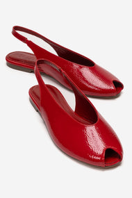 SERINA - Red Genuine Leather Sandal (Women)