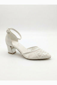 Viona Embroidered Lace Bridal Pumps