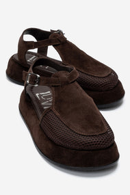 LURELIA - Brown Genuine Leather Platform Sandal (Women)