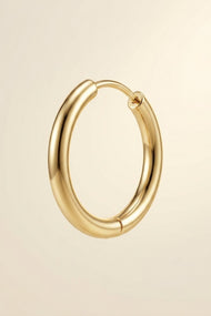 Estelle Single Classic 14k Gold Hoop Earrings