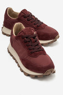Amanda - Burgundy Genuine Leather Sport Sneaker (Women)