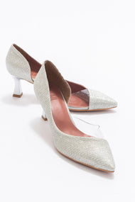 Vera Lame Glitter Pointed Toe Pump (Women)