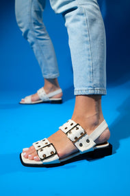 Blob - Ecru Gold Buckle Sandal (Women)