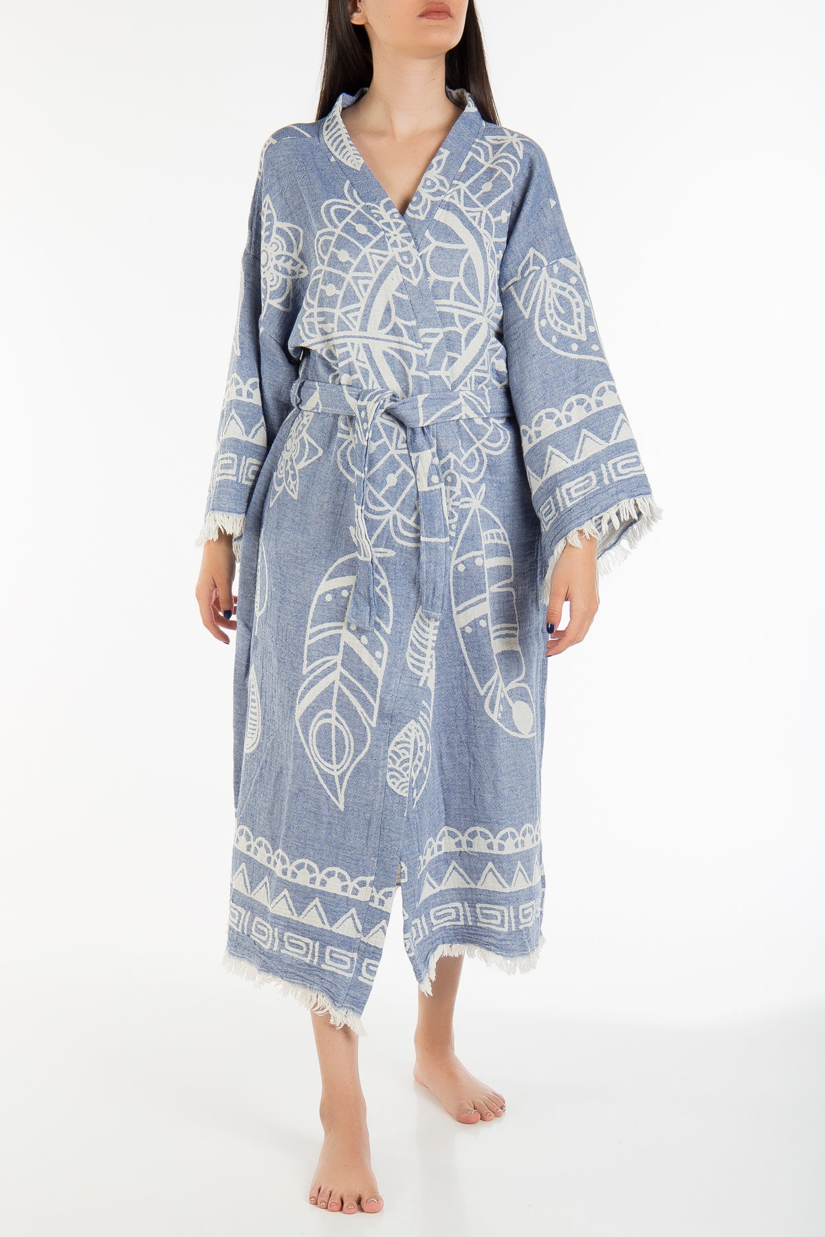 Delilah - Blue Dreamcatcher Handmade Kimono