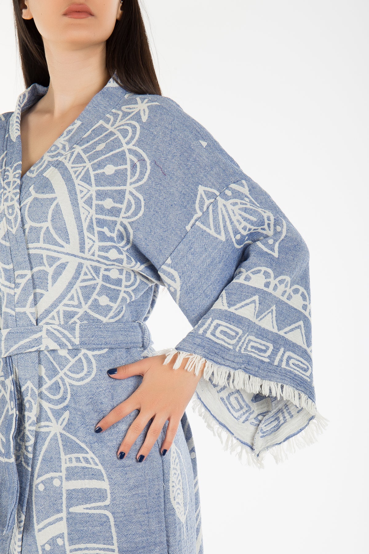 Delilah - Blue Dreamcatcher Handmade Kimono