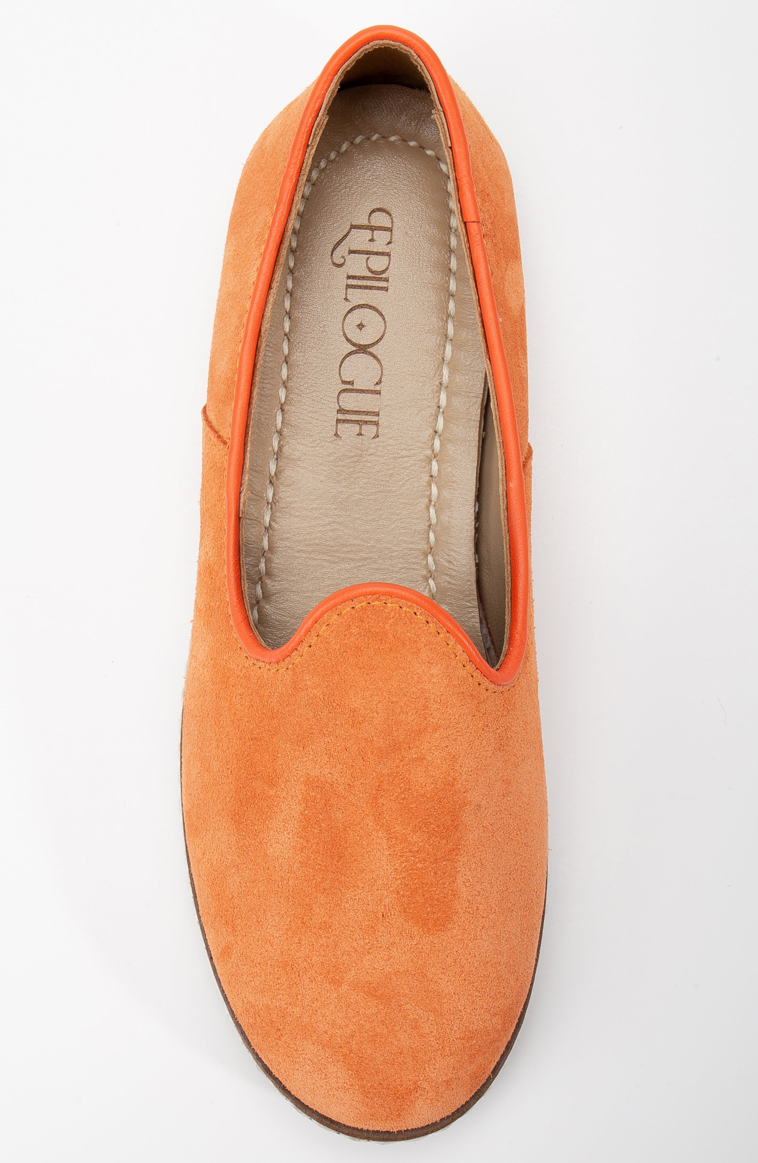 Istanbul - Orange Suede Leather Slip On (Women)