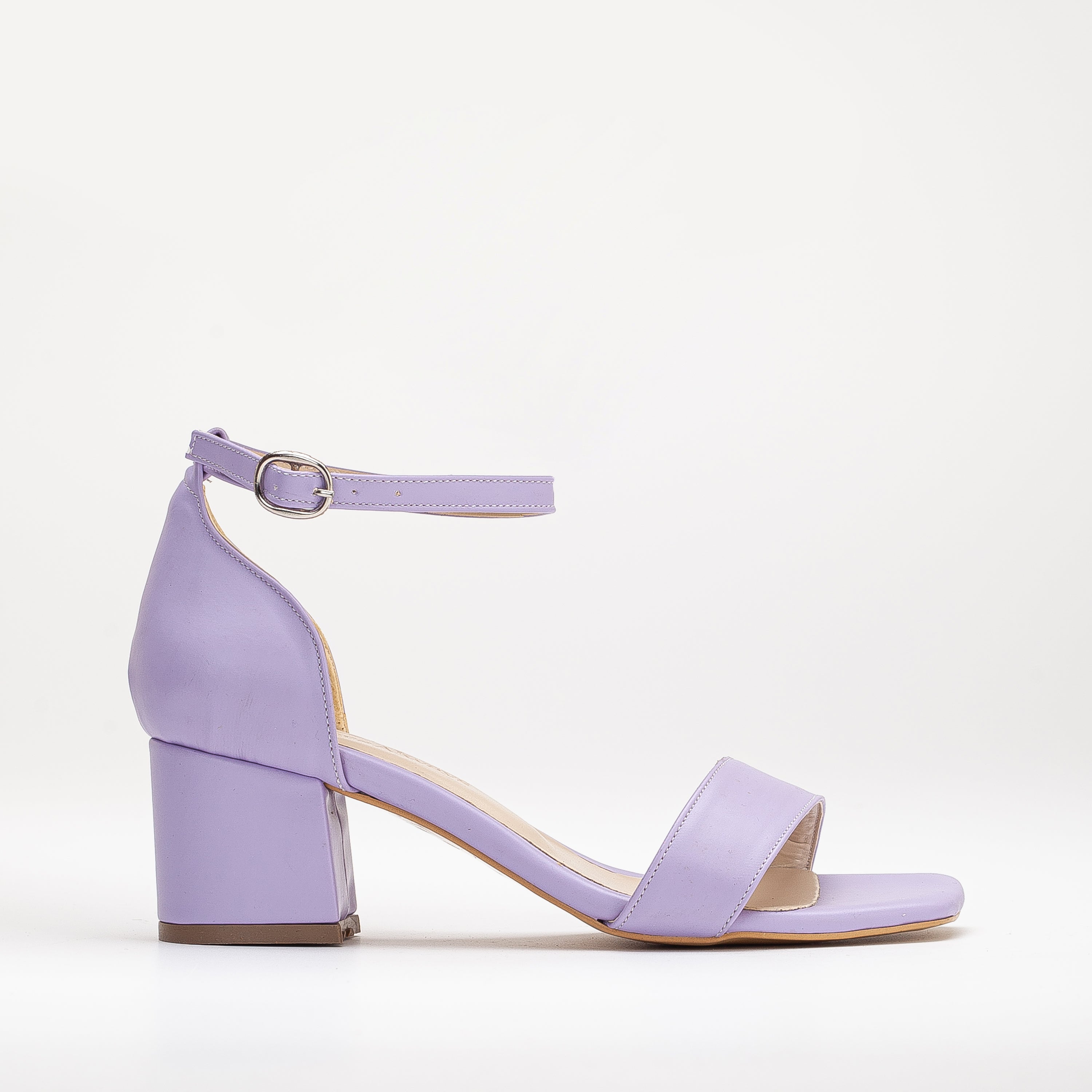 Athena - Lilac Sandals with Ribbon