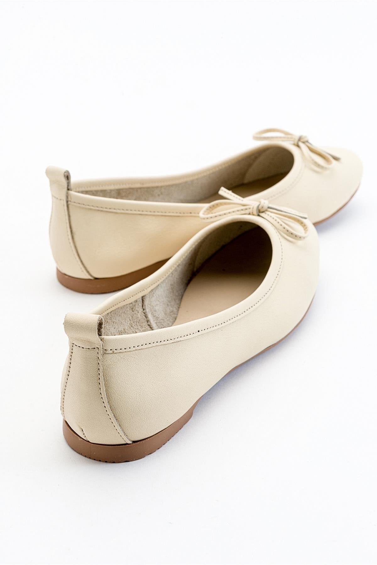 Florence - Beige Ballerina Flats