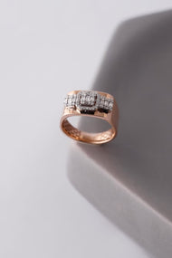Azmira 14K Gold Baguette Cut Diamond Ring – 0.49 Ct Natural Diamond