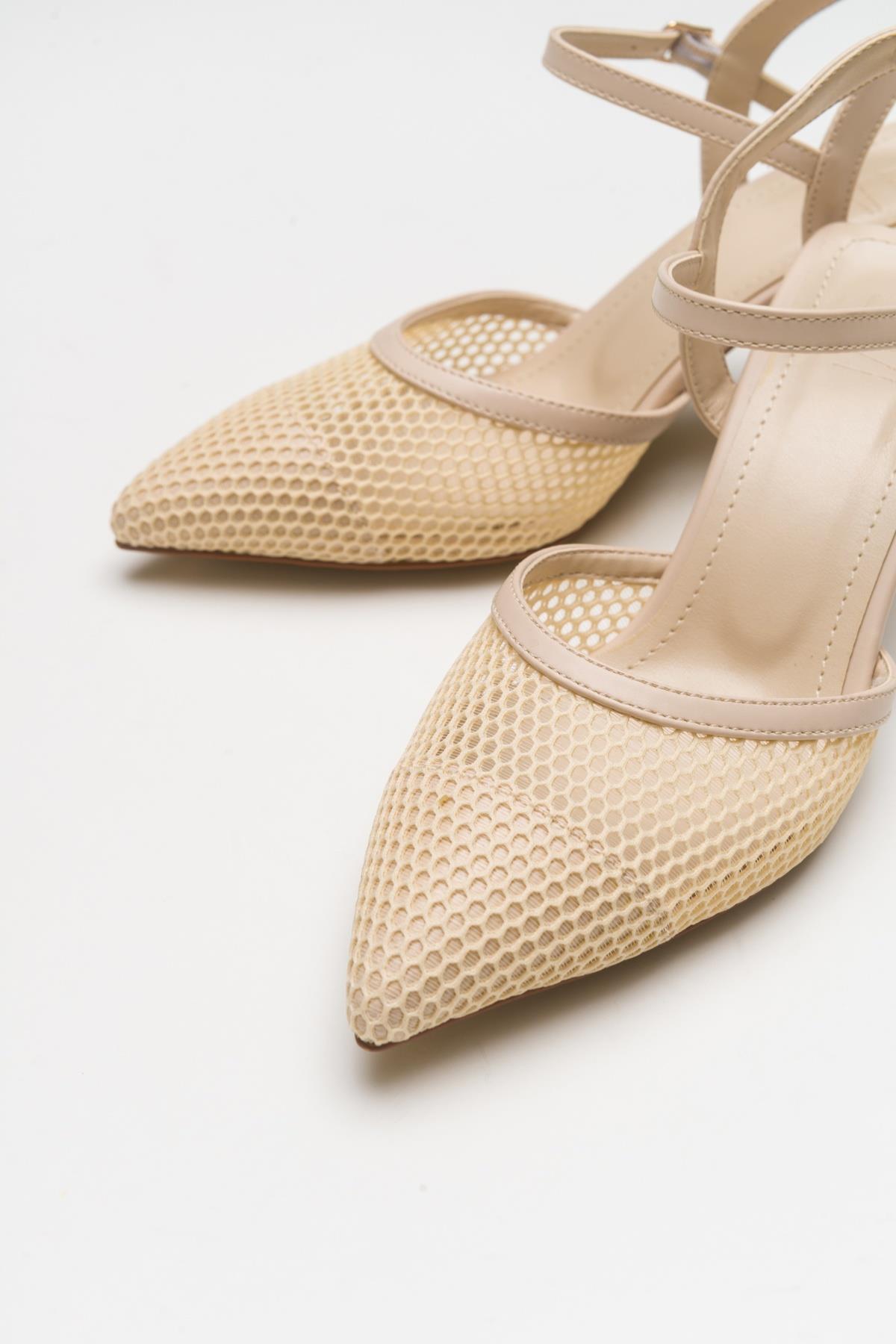 Chic - Beige Heeled Shoe (Women)
