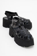 Verua - Black Platform Sandal (Women)