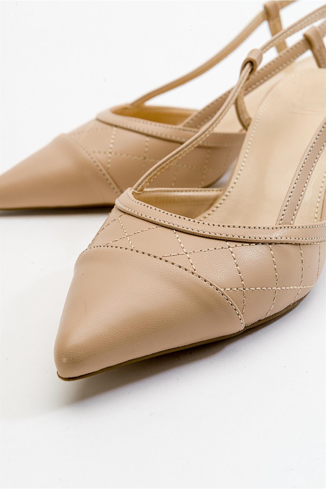 Point - Nude Heeled Shoe (Women)