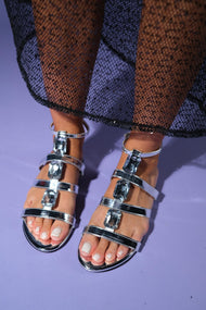 Never - Silver Embellished Sandal (Women)