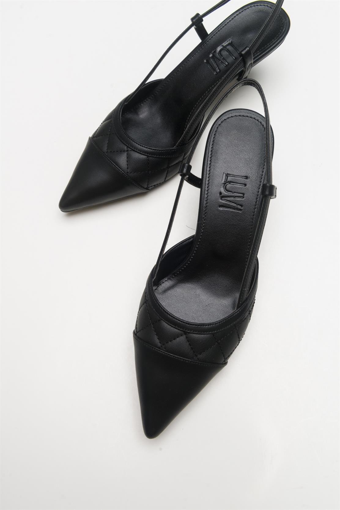 Point - Black Heeled Shoe (Women)