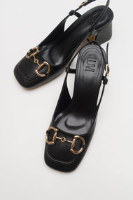 Karol - Black Heeled Shoe (Women)