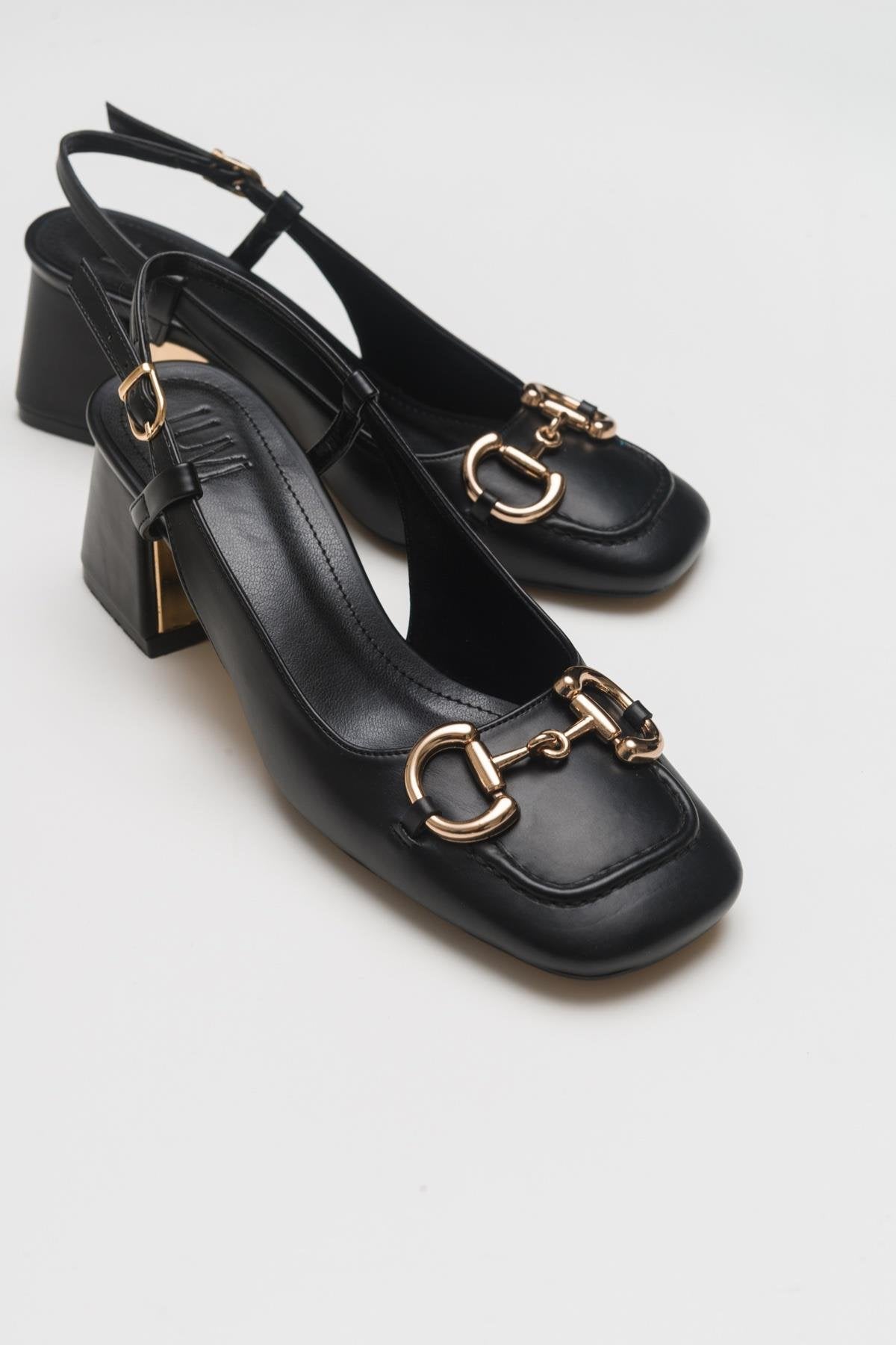 Karol - Black Heeled Shoe (Women)