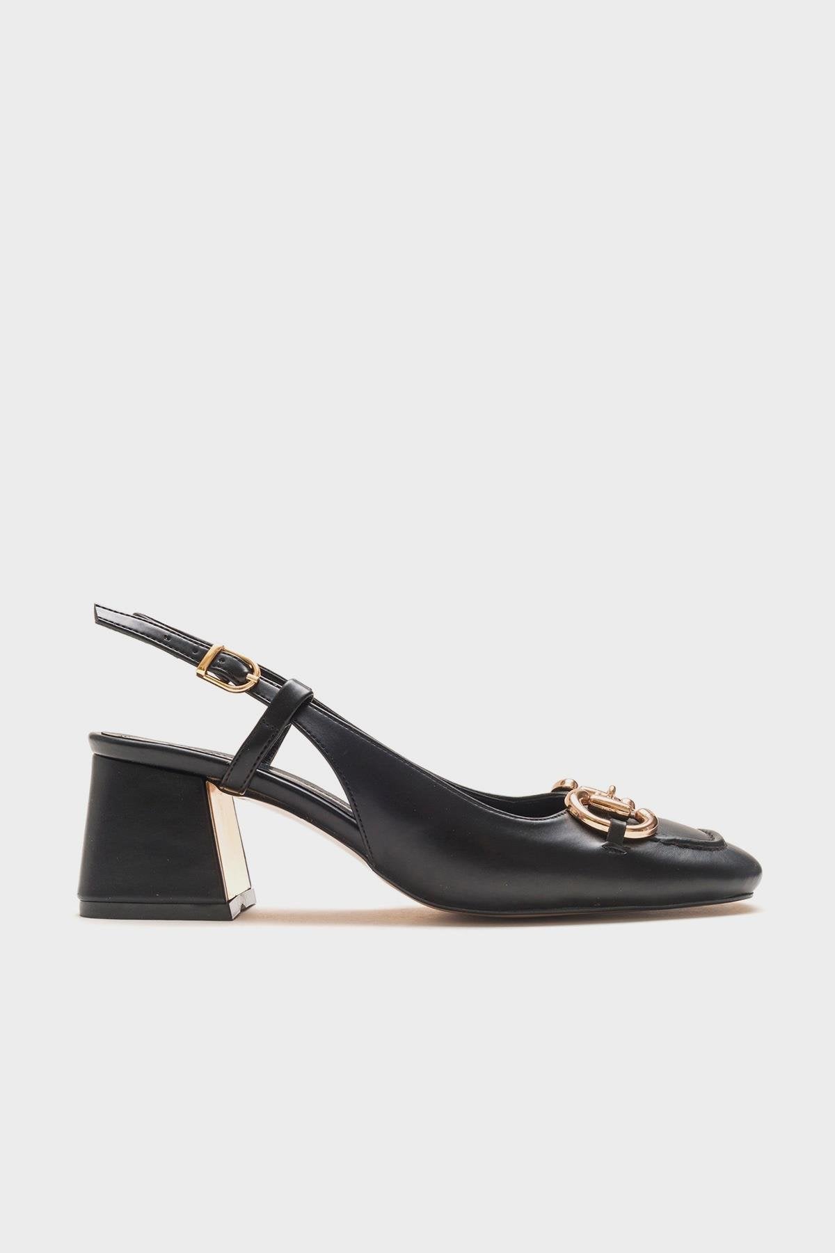 Karol - Black Heeled Shoe (Women)