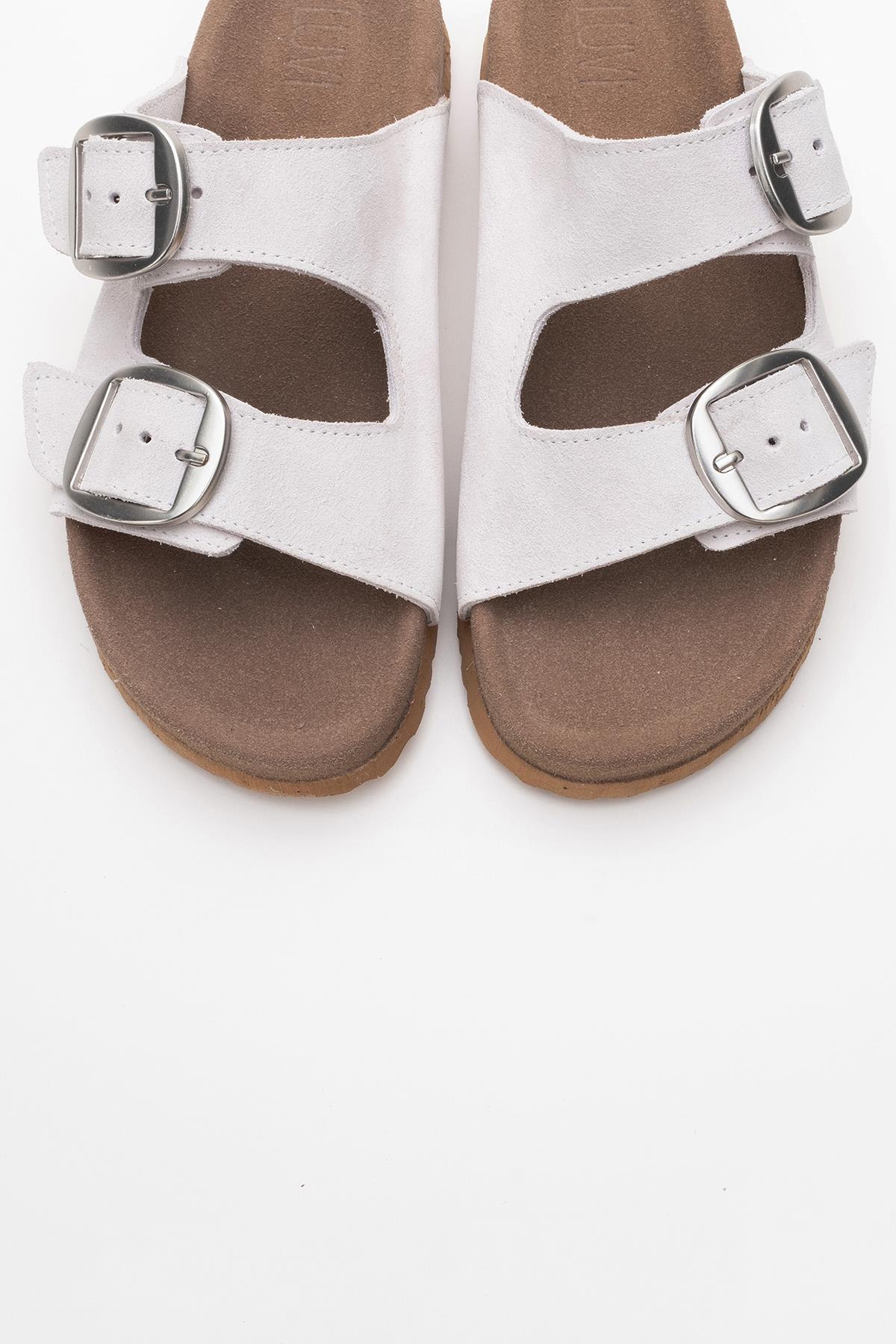 Ovesta - White Leather Slide Sandal (Women)